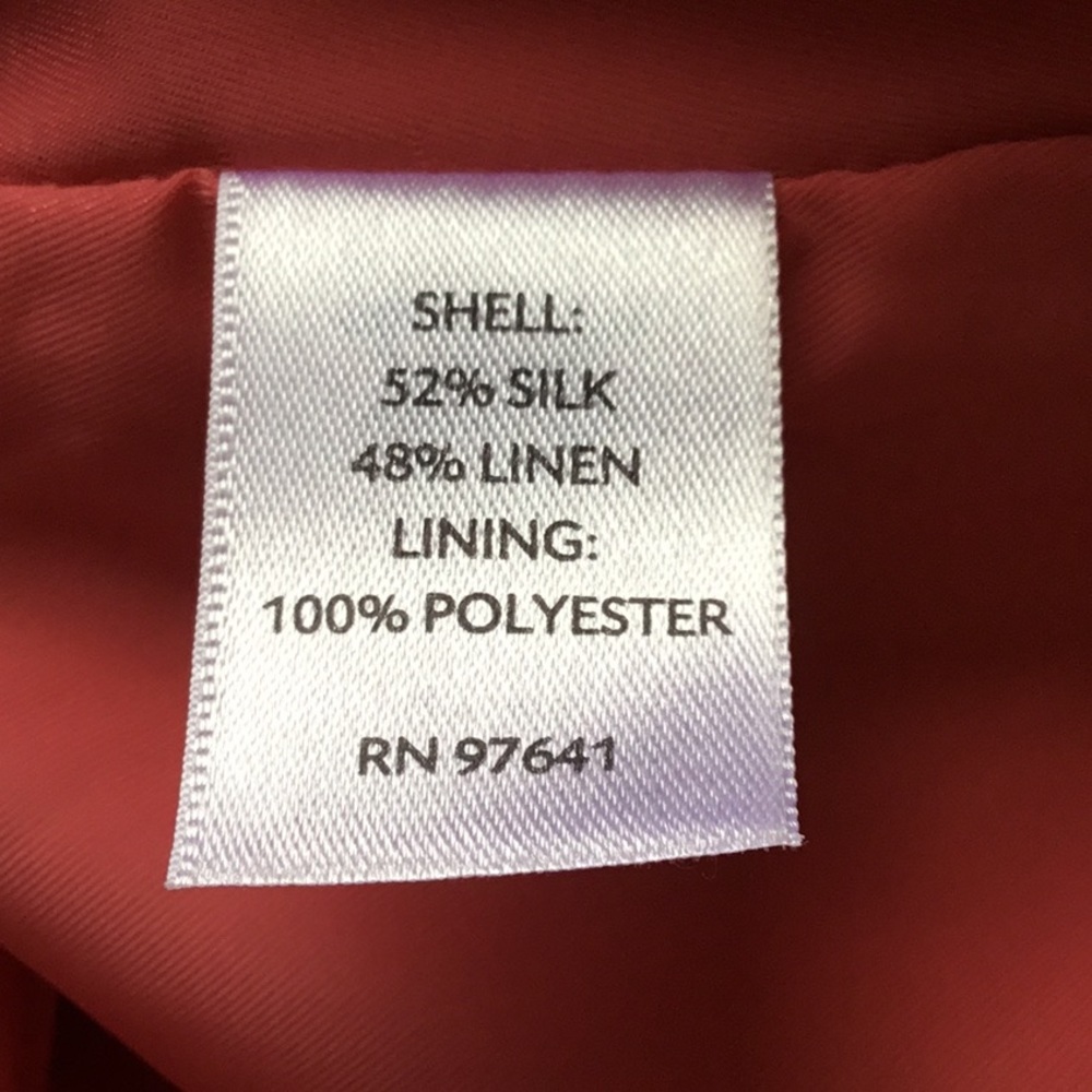 J.Jill coral linen/silk jacket - Picture 6 of 6